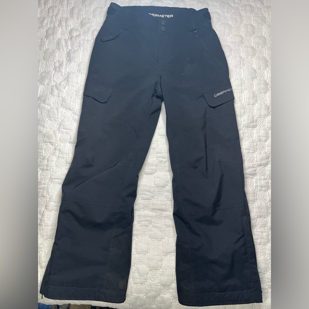 Obermeyer Tempest Stretch Snowboard Pant Black Teen Small